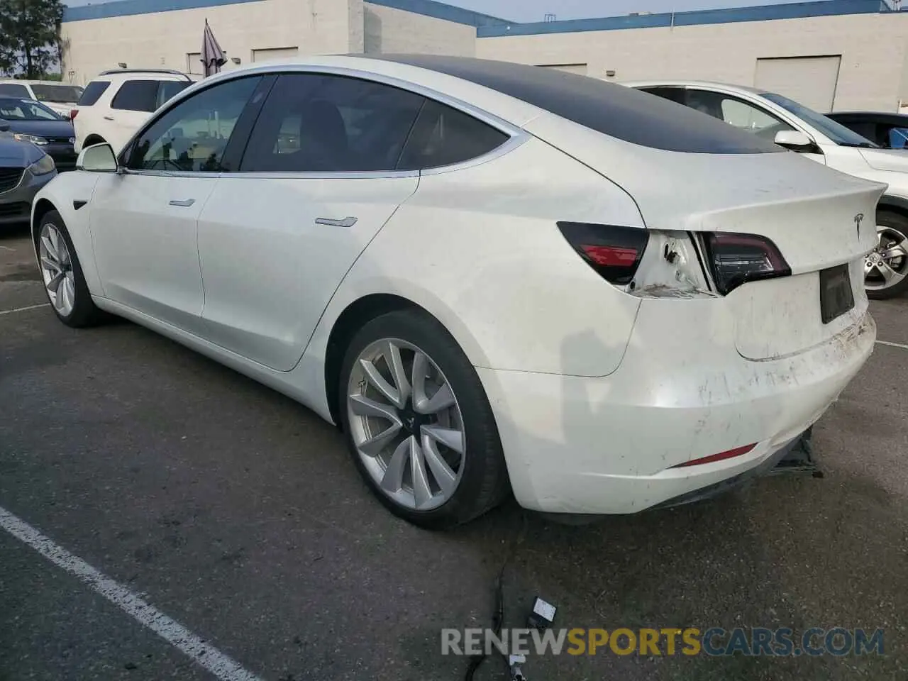 2 Photograph of a damaged car 5YJ3E1EA9LF806429 TESLA MODEL 3 2020