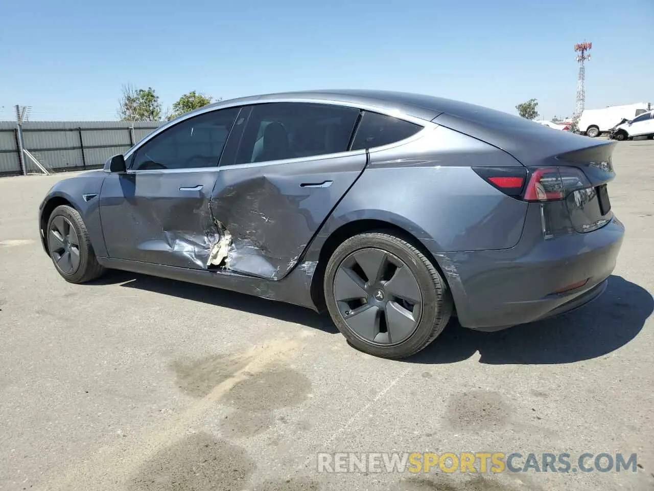 2 Photograph of a damaged car 5YJ3E1EAXLF530407 TESLA MODEL 3 2020