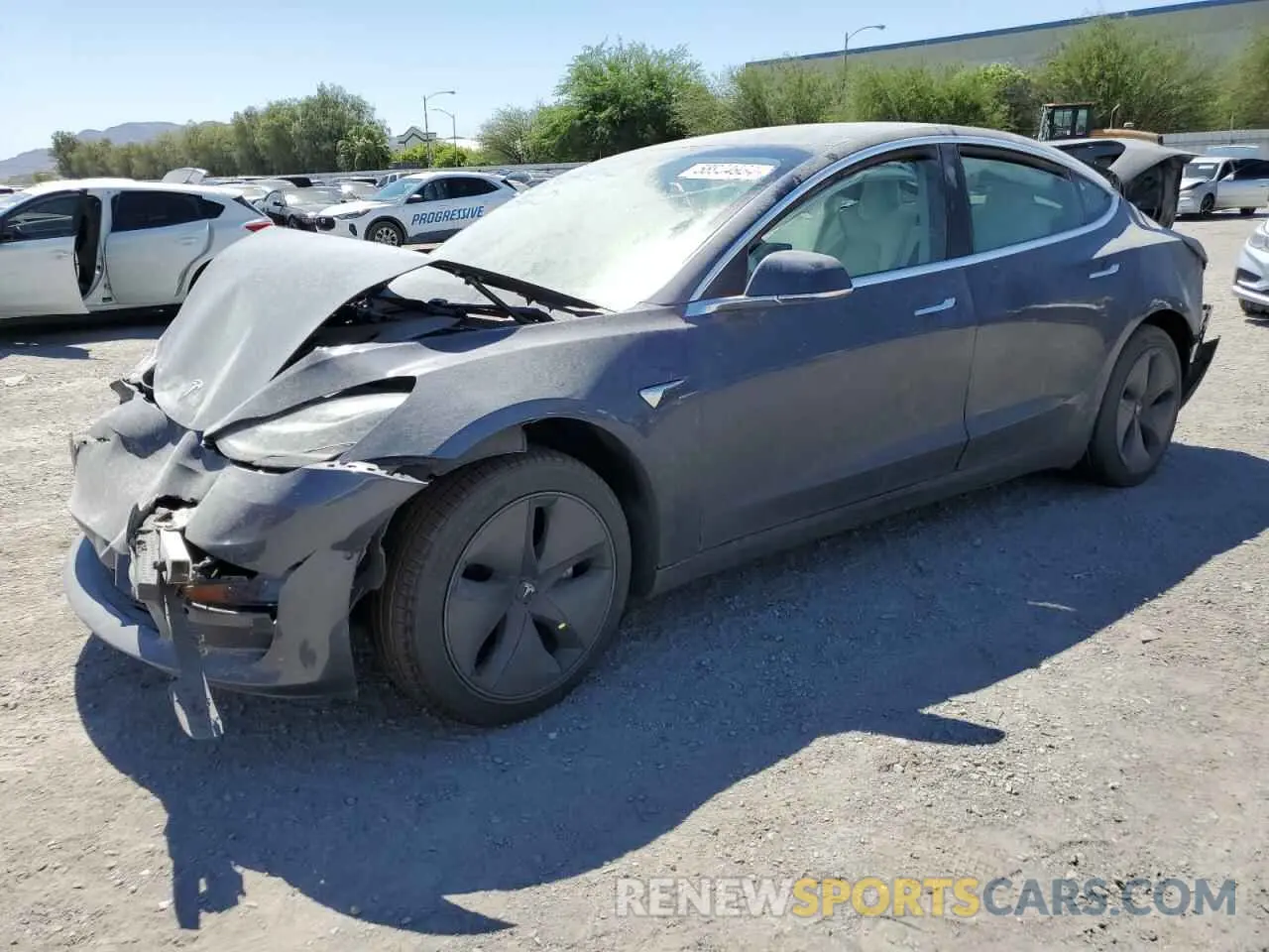 1 Photograph of a damaged car 5YJ3E1EAXLF591112 TESLA MODEL 3 2020