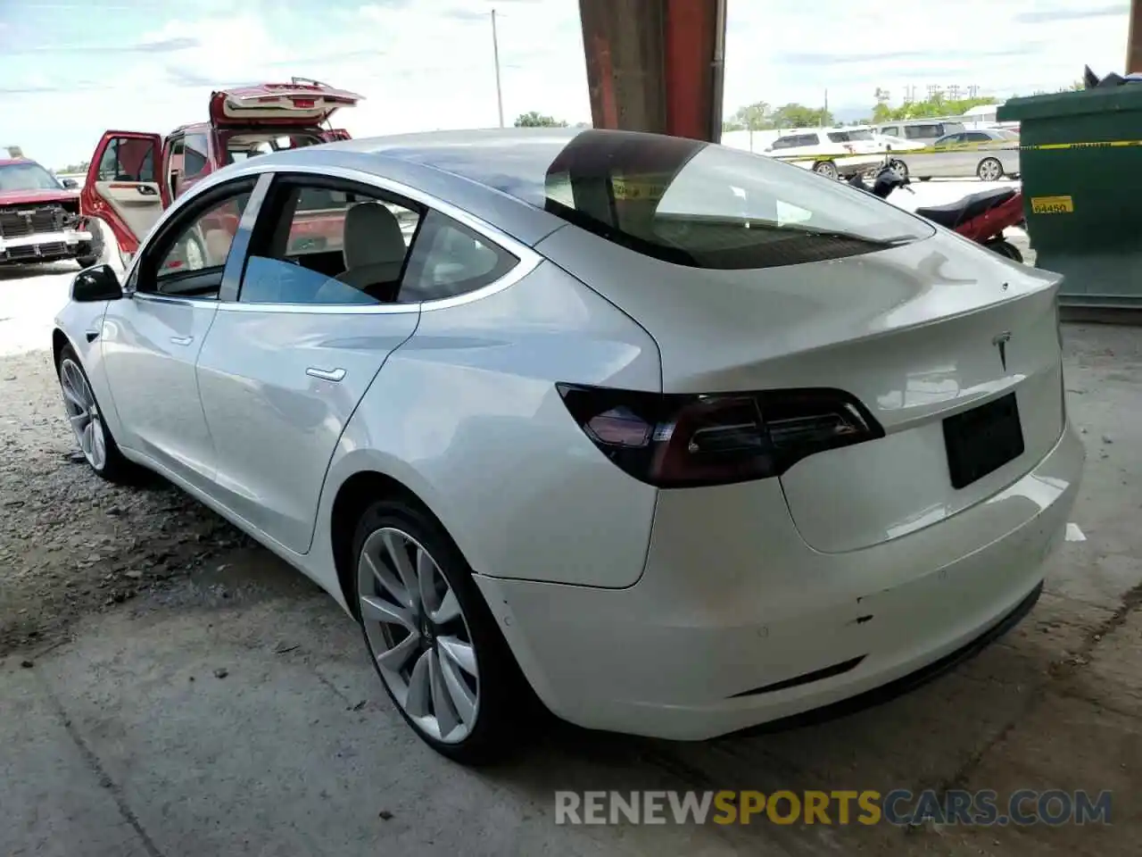 3 Photograph of a damaged car 5YJ3E1EAXLF591255 TESLA MODEL 3 2020