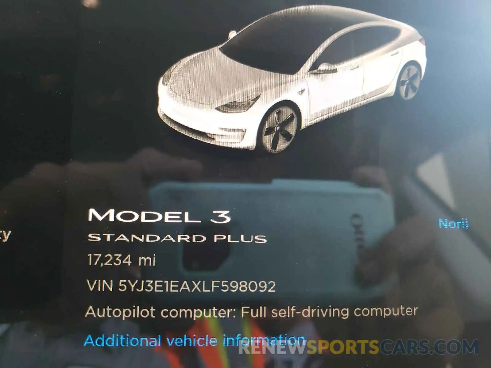 8 Photograph of a damaged car 5YJ3E1EAXLF598092 TESLA MODEL 3 2020