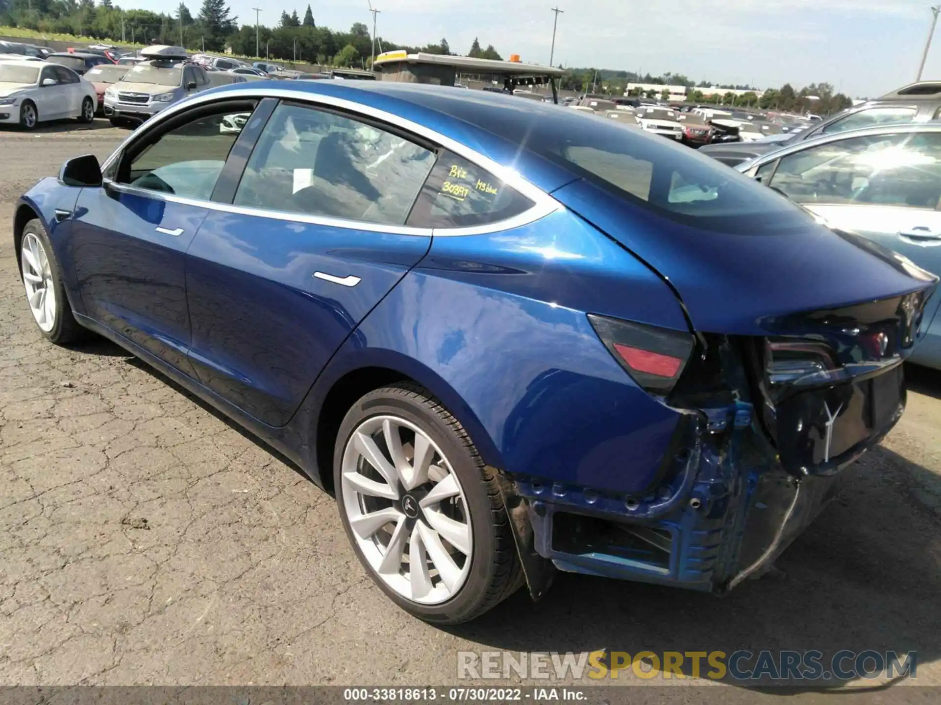 3 Photograph of a damaged car 5YJ3E1EAXLF614128 TESLA MODEL 3 2020