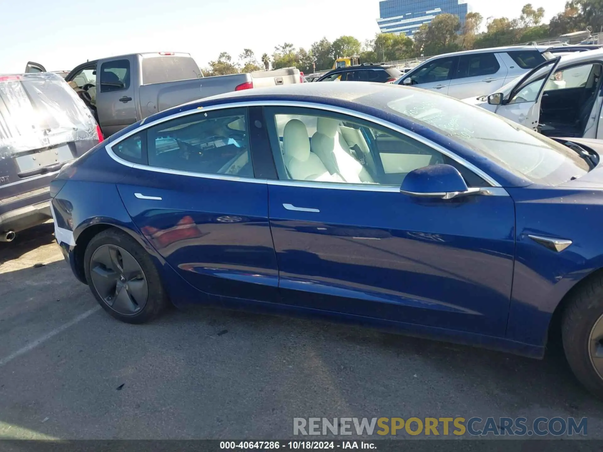13 Photograph of a damaged car 5YJ3E1EAXLF615151 TESLA MODEL 3 2020