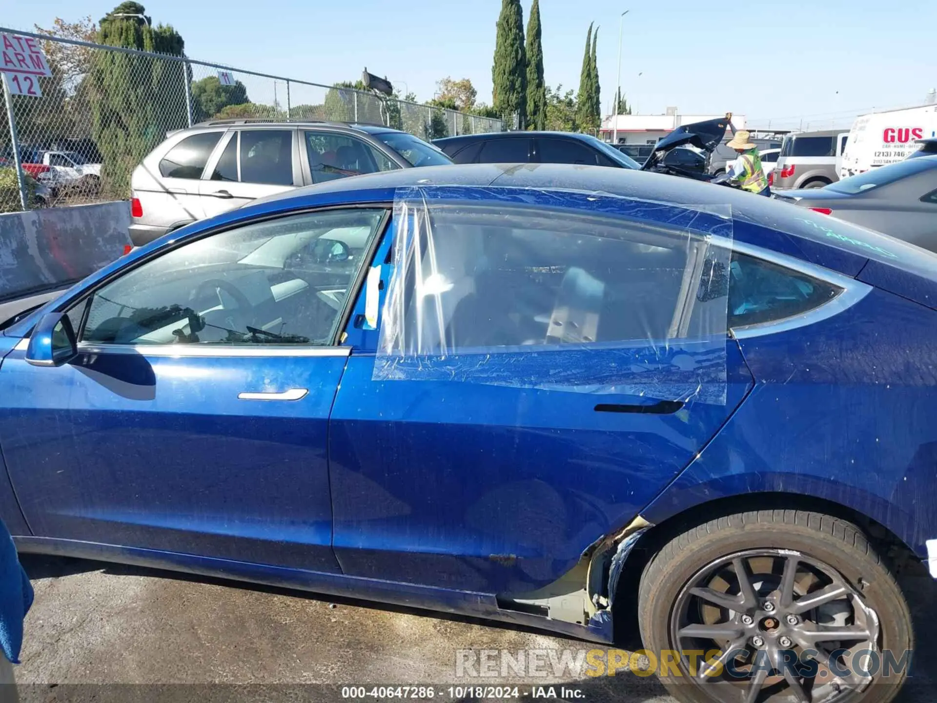 14 Photograph of a damaged car 5YJ3E1EAXLF615151 TESLA MODEL 3 2020