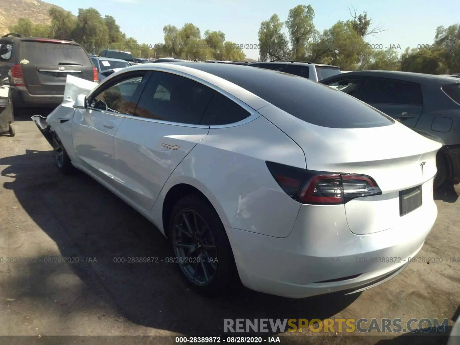 3 Photograph of a damaged car 5YJ3E1EAXLF632144 TESLA MODEL 3 2020