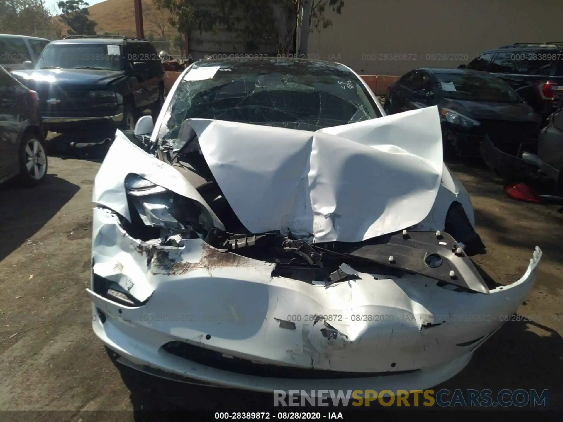 6 Photograph of a damaged car 5YJ3E1EAXLF632144 TESLA MODEL 3 2020