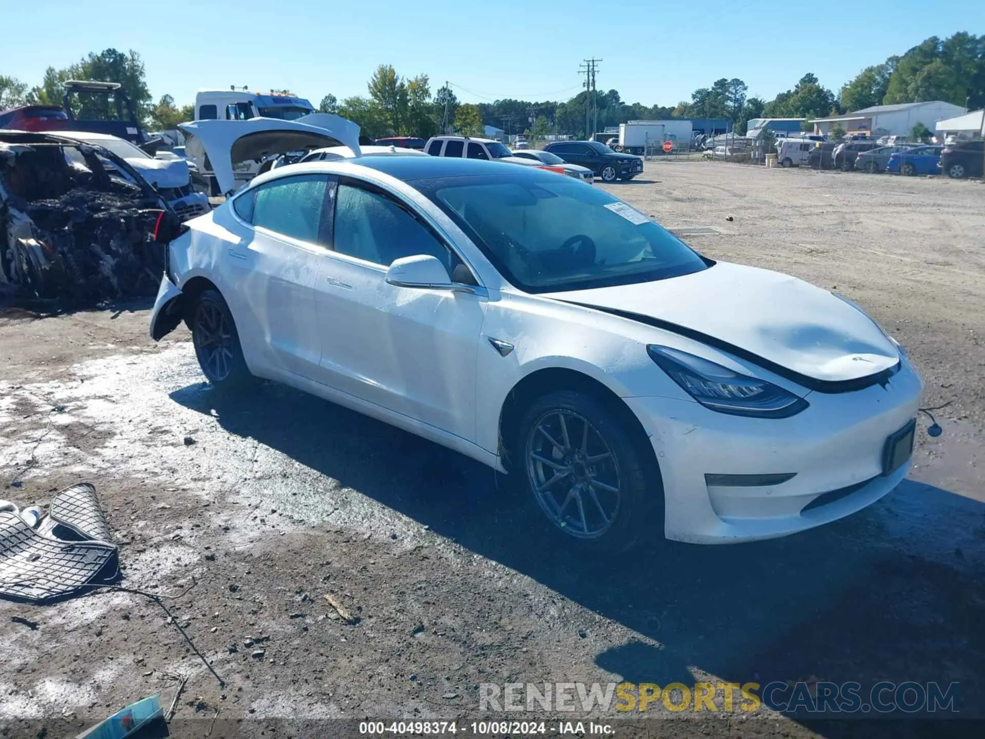 1 Photograph of a damaged car 5YJ3E1EAXLF632466 TESLA MODEL 3 2020