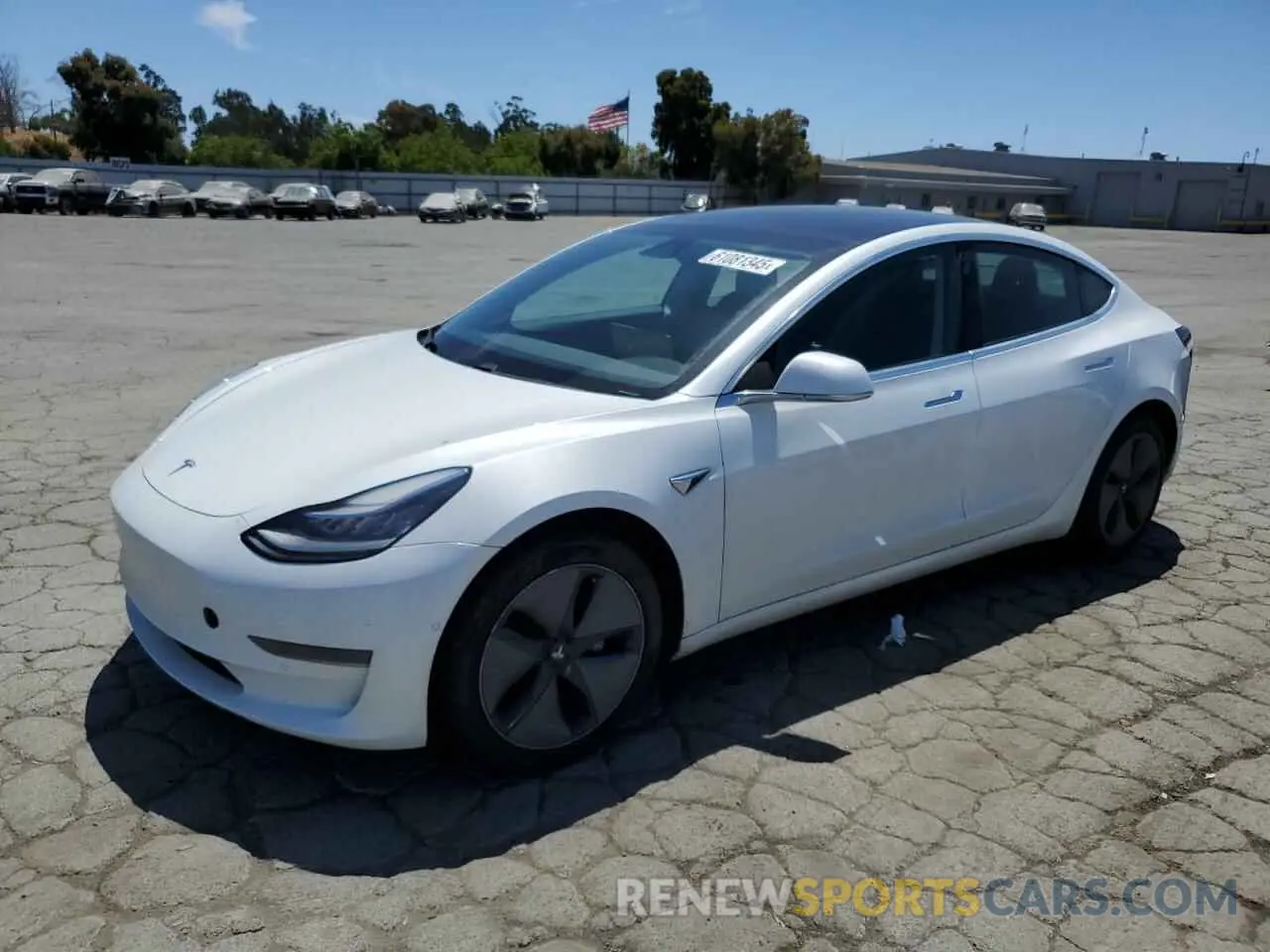 1 Photograph of a damaged car 5YJ3E1EAXLF632743 TESLA MODEL 3 2020