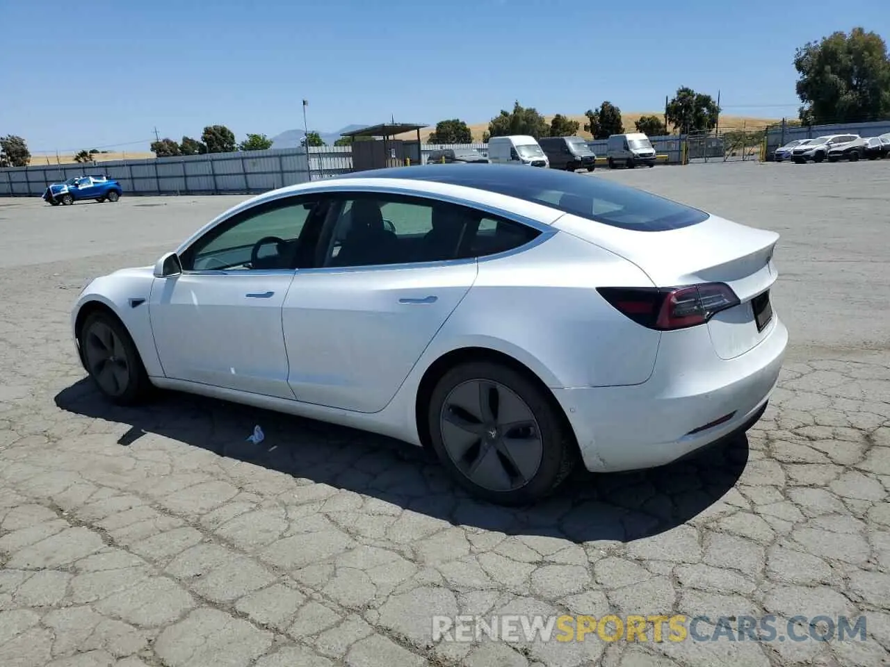 2 Photograph of a damaged car 5YJ3E1EAXLF632743 TESLA MODEL 3 2020