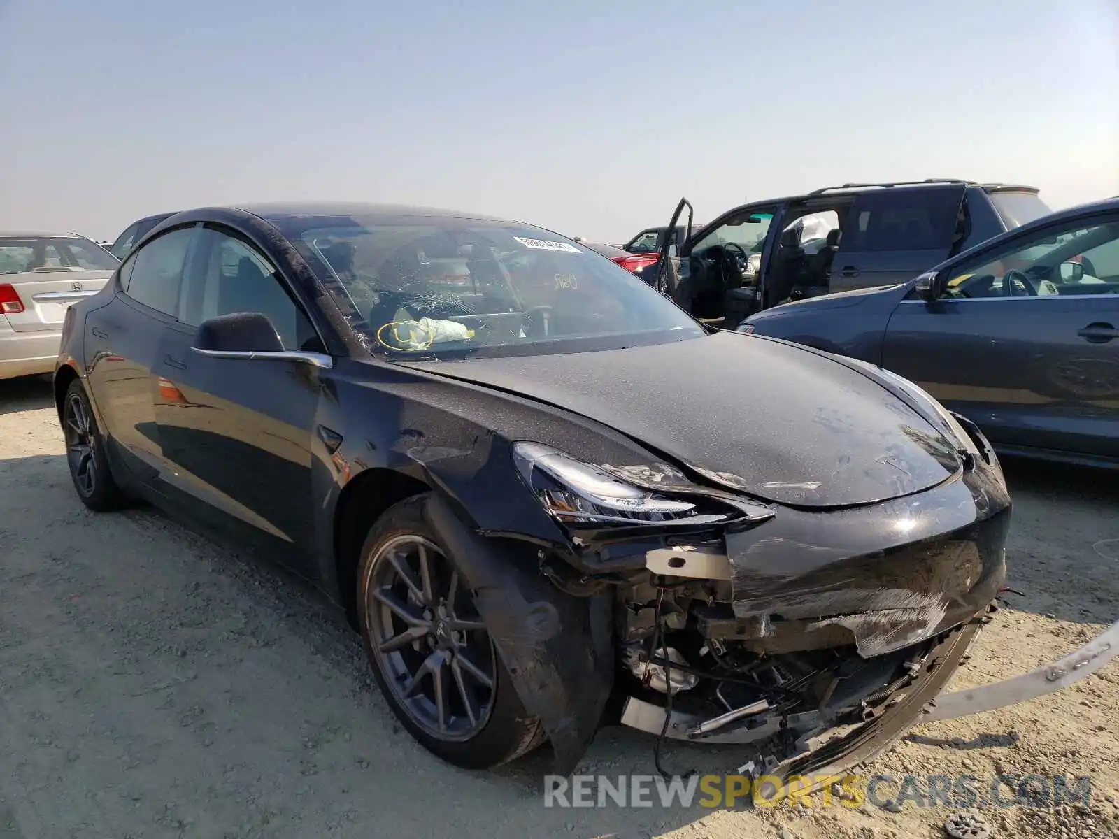 1 Photograph of a damaged car 5YJ3E1EAXLF657366 TESLA MODEL 3 2020