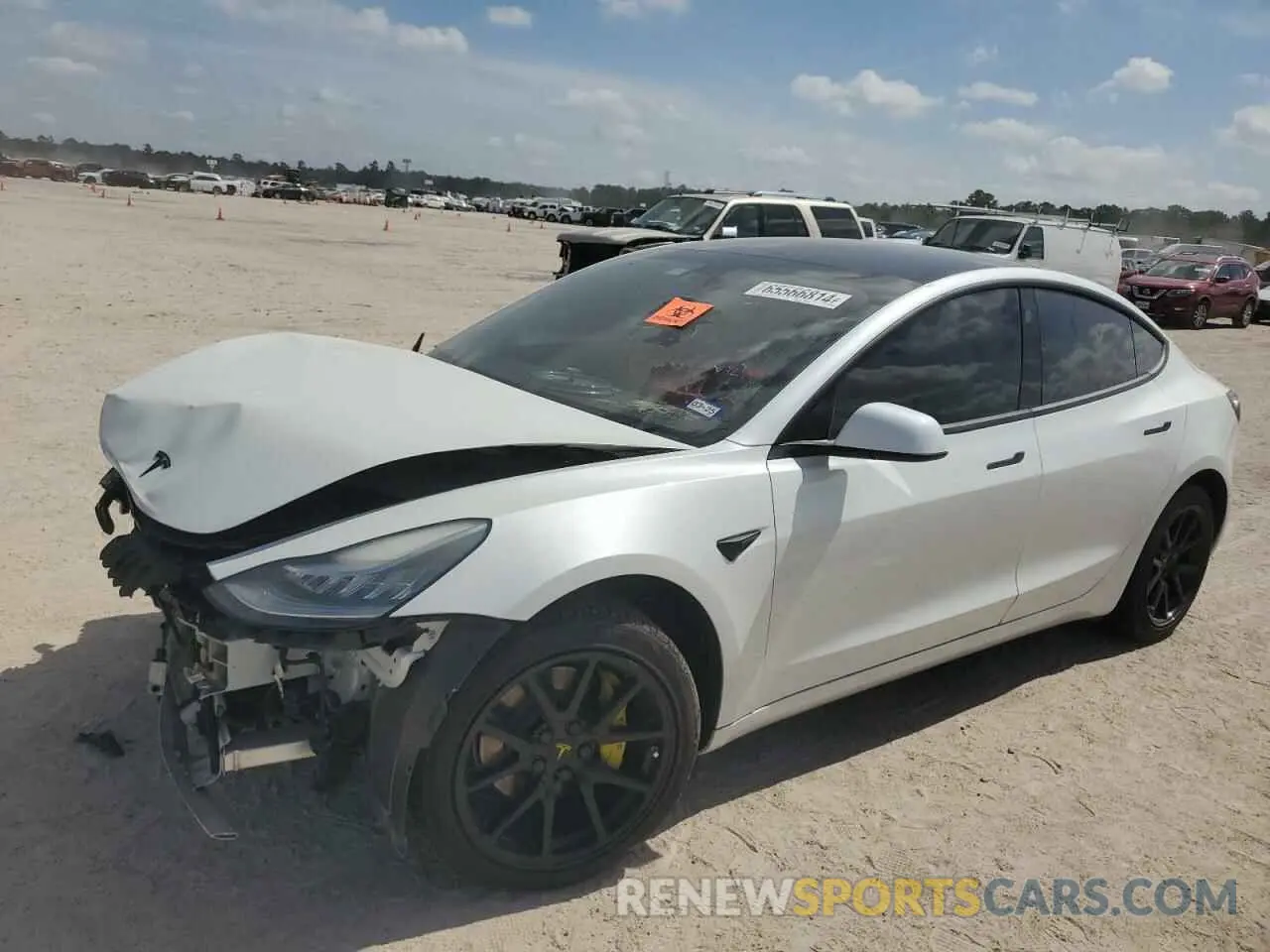 1 Photograph of a damaged car 5YJ3E1EAXLF658954 TESLA MODEL 3 2020