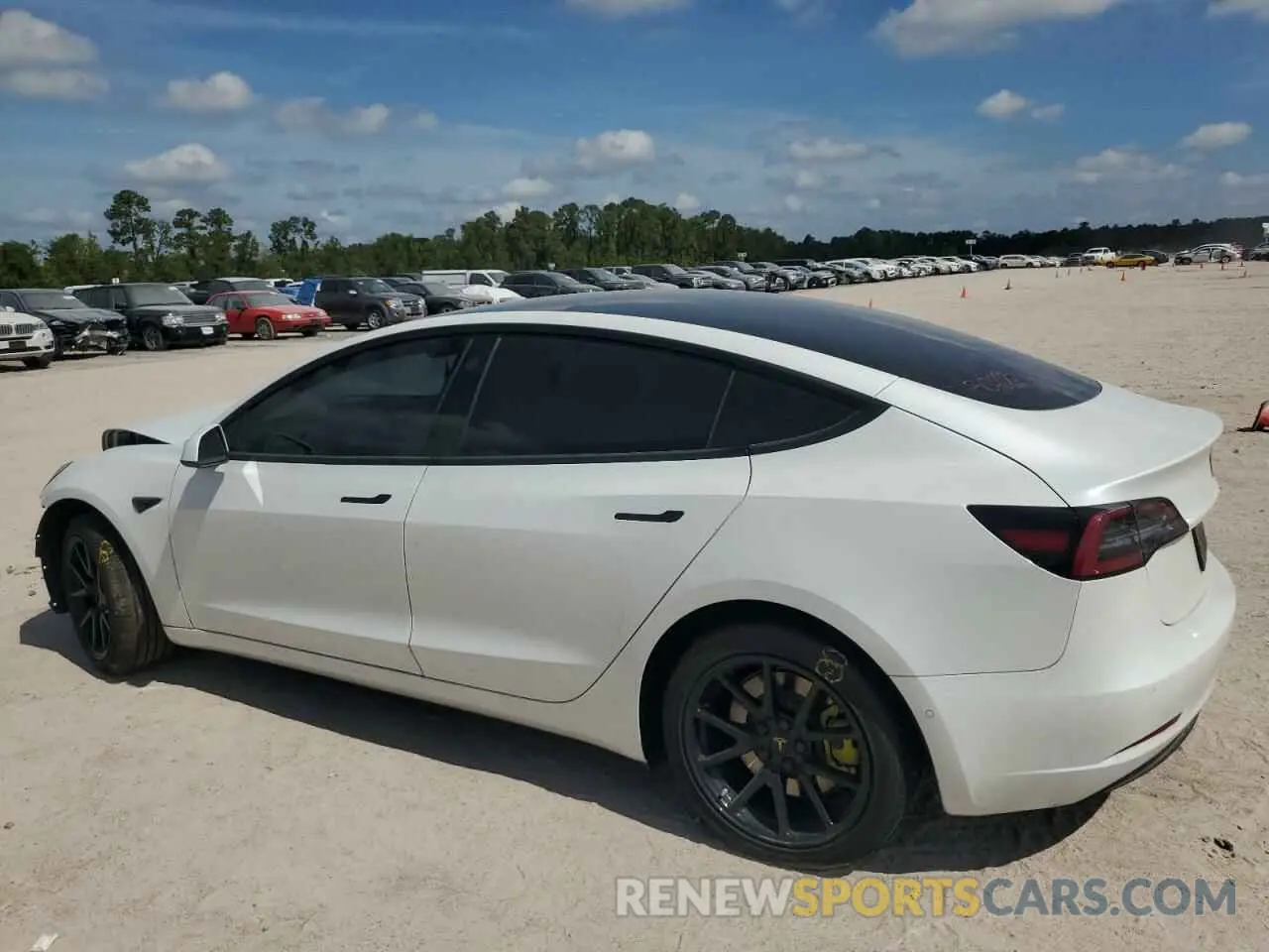 2 Photograph of a damaged car 5YJ3E1EAXLF658954 TESLA MODEL 3 2020
