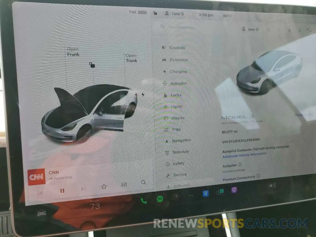 9 Photograph of a damaged car 5YJ3E1EAXLF659084 TESLA MODEL 3 2020