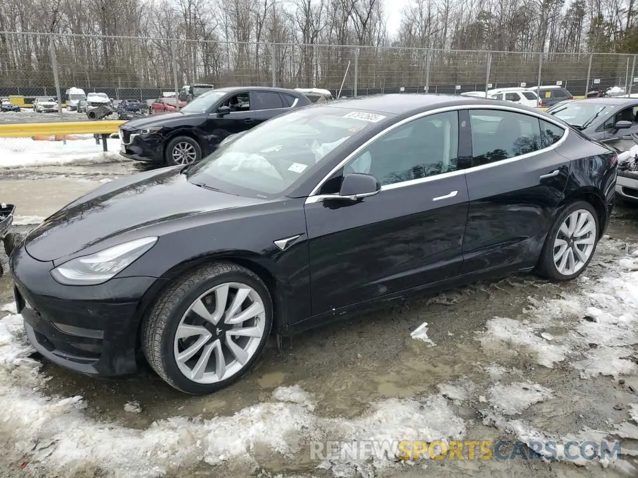 1 Photograph of a damaged car 5YJ3E1EAXLF661031 TESLA MODEL 3 2020