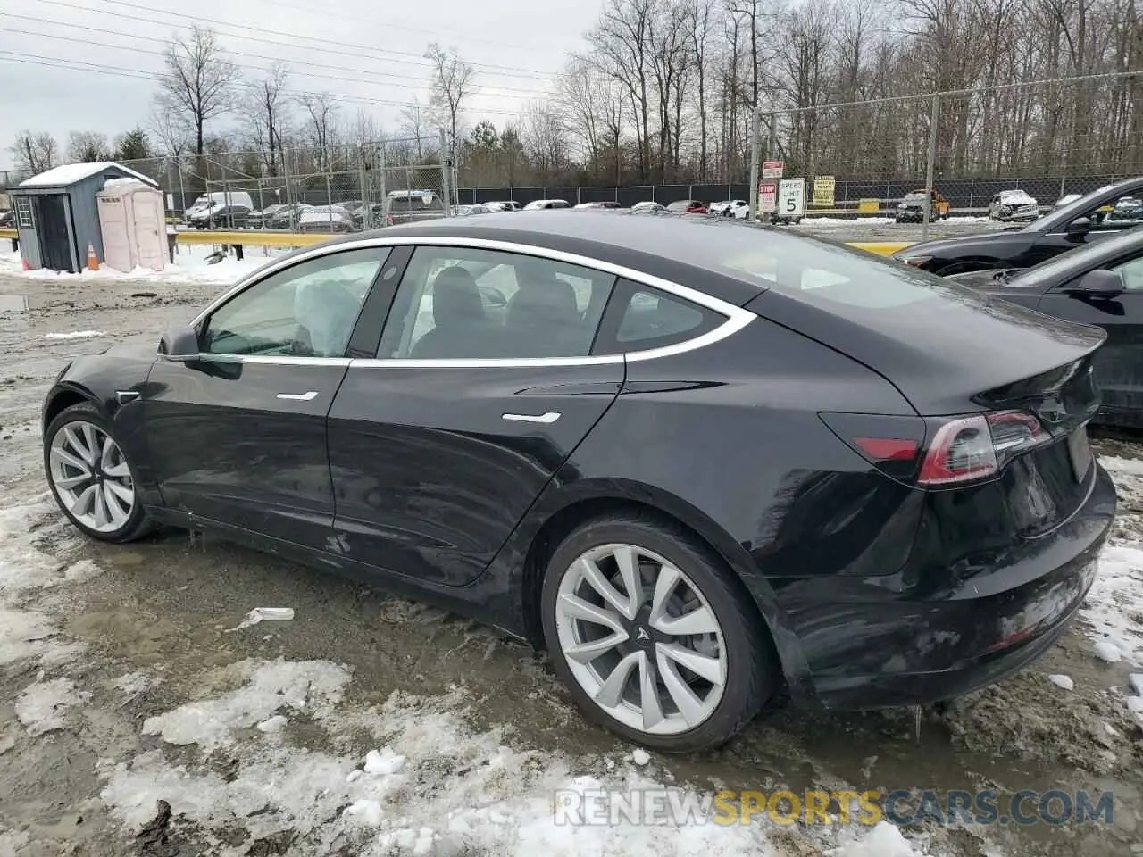 2 Photograph of a damaged car 5YJ3E1EAXLF661031 TESLA MODEL 3 2020