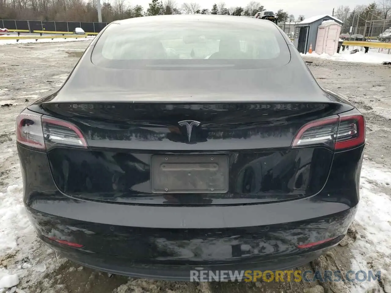 6 Photograph of a damaged car 5YJ3E1EAXLF661031 TESLA MODEL 3 2020