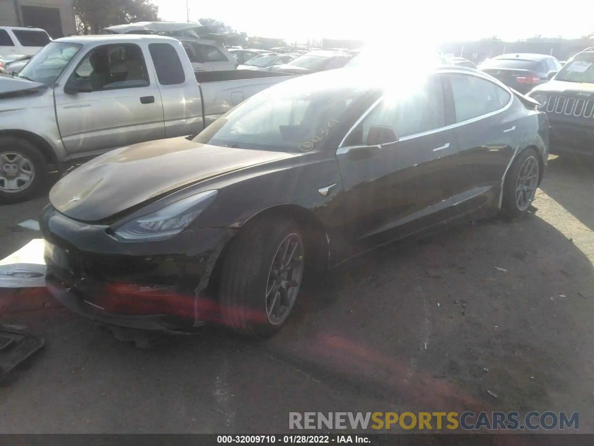 2 Photograph of a damaged car 5YJ3E1EAXLF704508 TESLA MODEL 3 2020