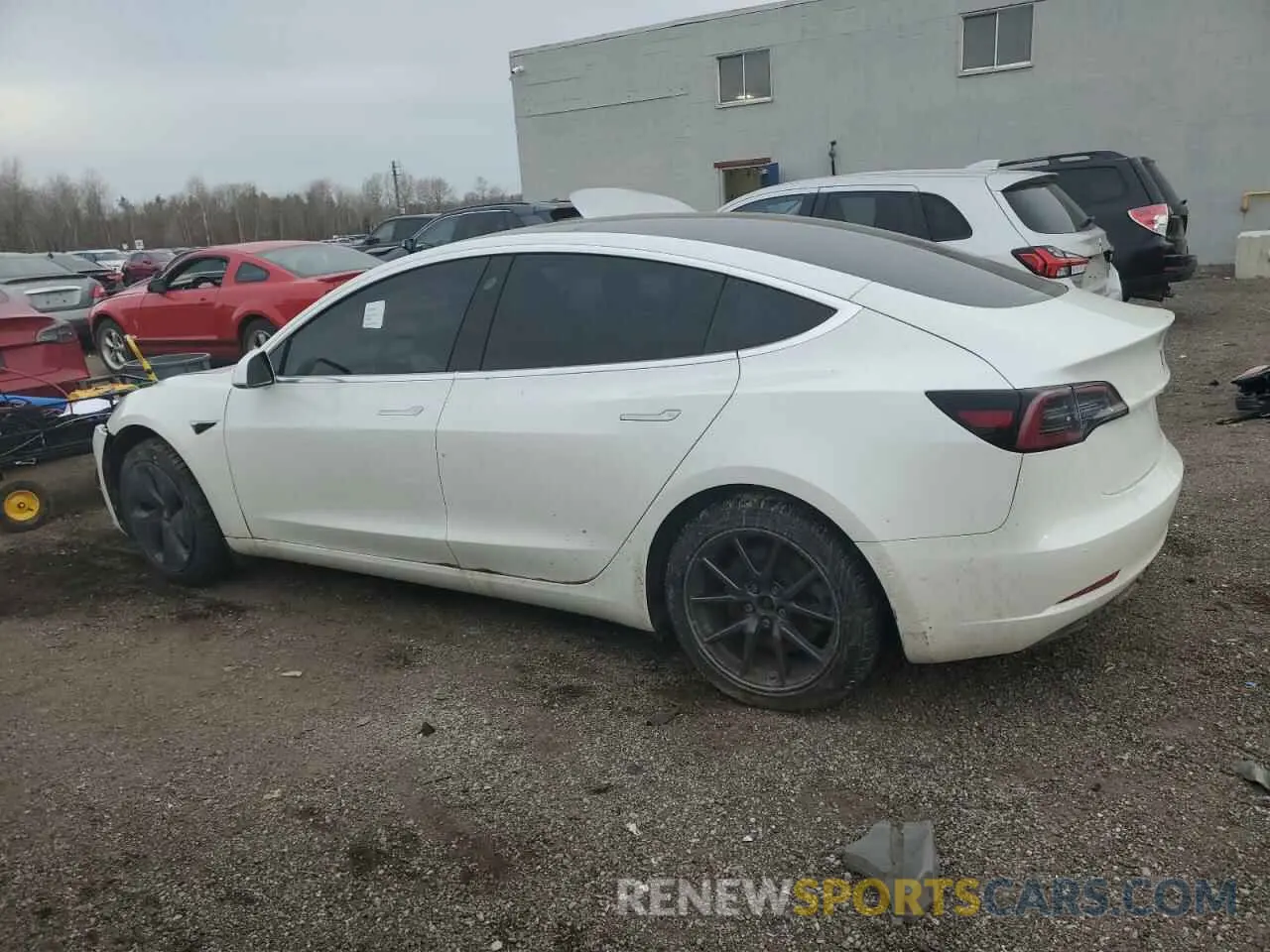 2 Photograph of a damaged car 5YJ3E1EAXLF733894 TESLA MODEL 3 2020