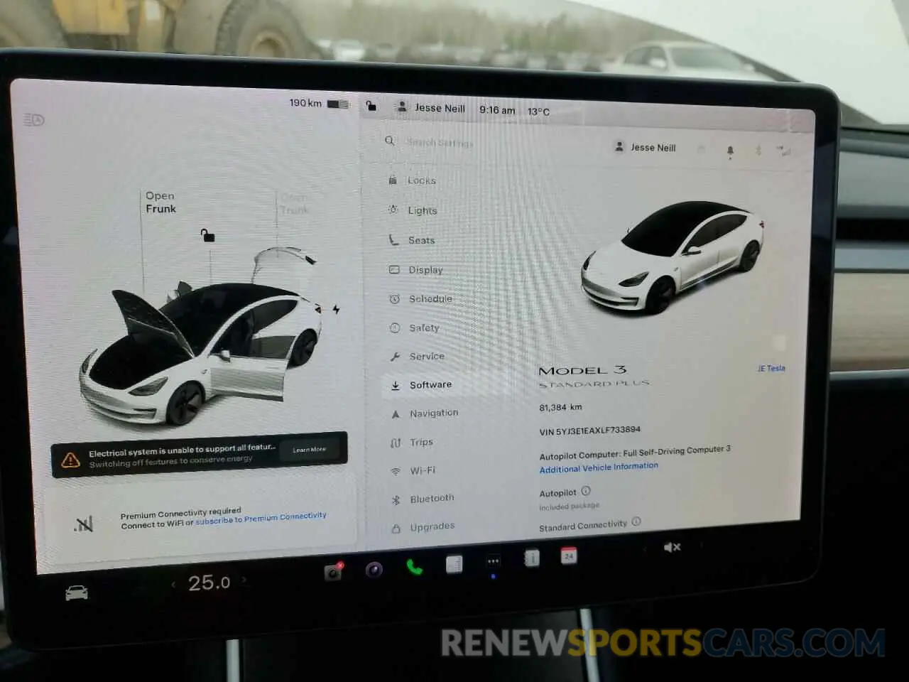 9 Photograph of a damaged car 5YJ3E1EAXLF733894 TESLA MODEL 3 2020