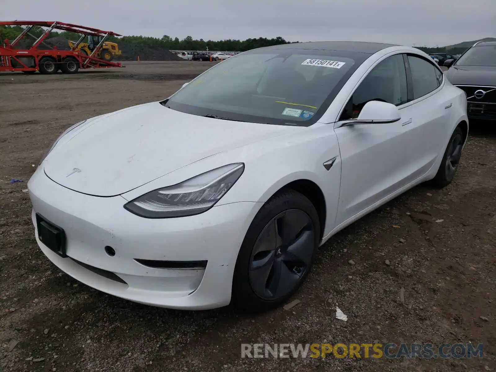 2 Photograph of a damaged car 5YJ3E1EAXLF736990 TESLA MODEL 3 2020