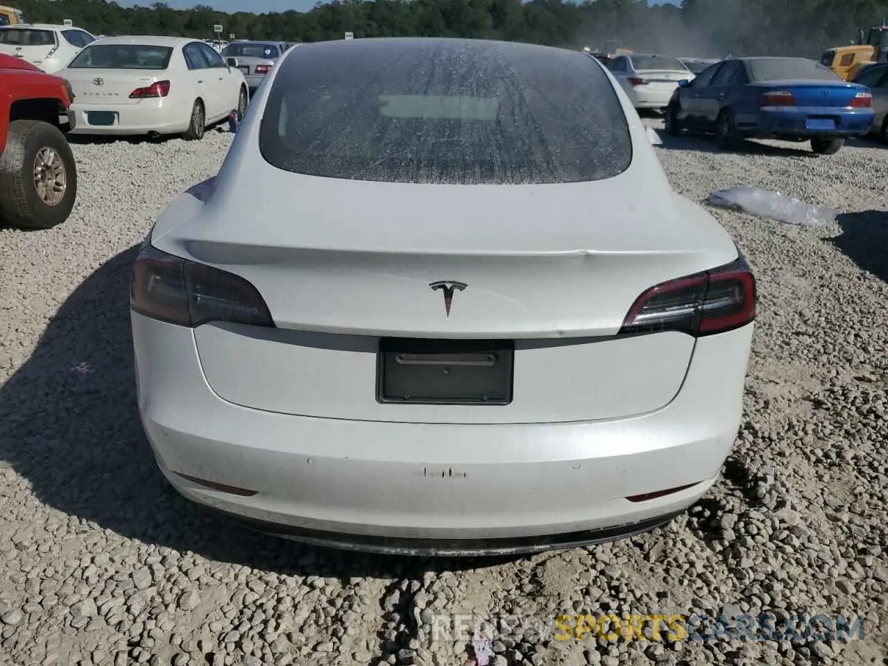 6 Photograph of a damaged car 5YJ3E1EAXLF792833 TESLA MODEL 3 2020