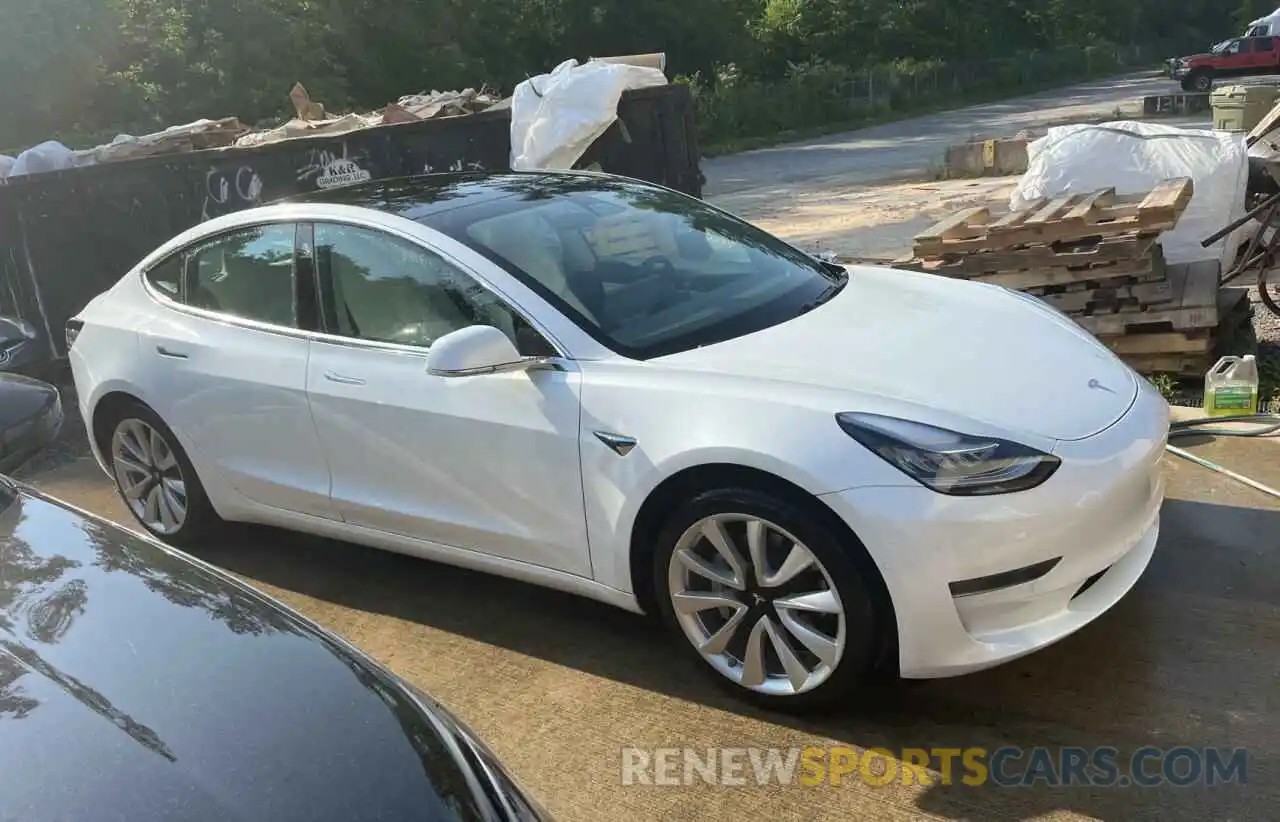 1 Photograph of a damaged car 5YJ3E1EAXLF793416 TESLA MODEL 3 2020