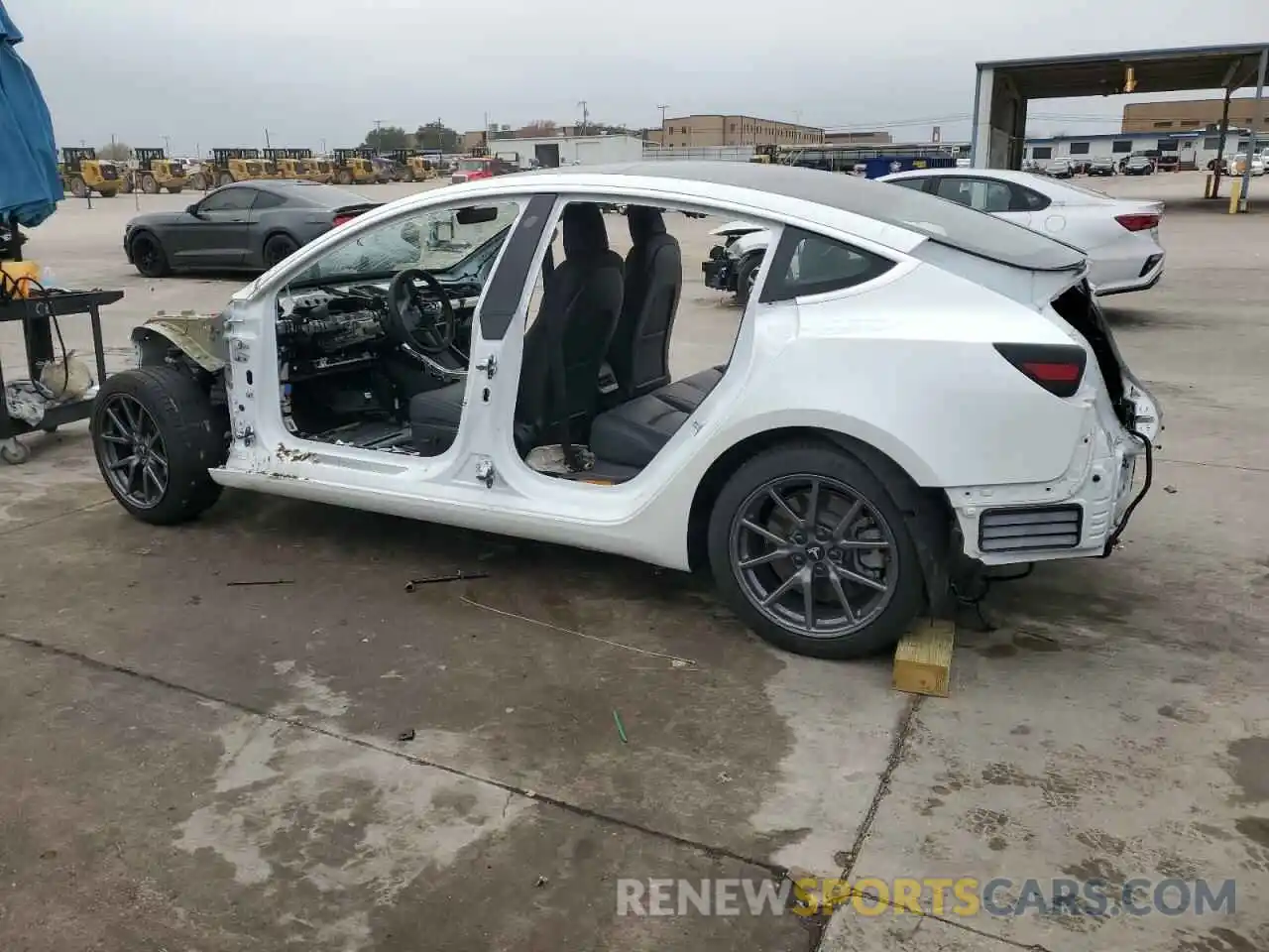 2 Photograph of a damaged car 5YJ3E1EAXLF797000 TESLA MODEL 3 2020