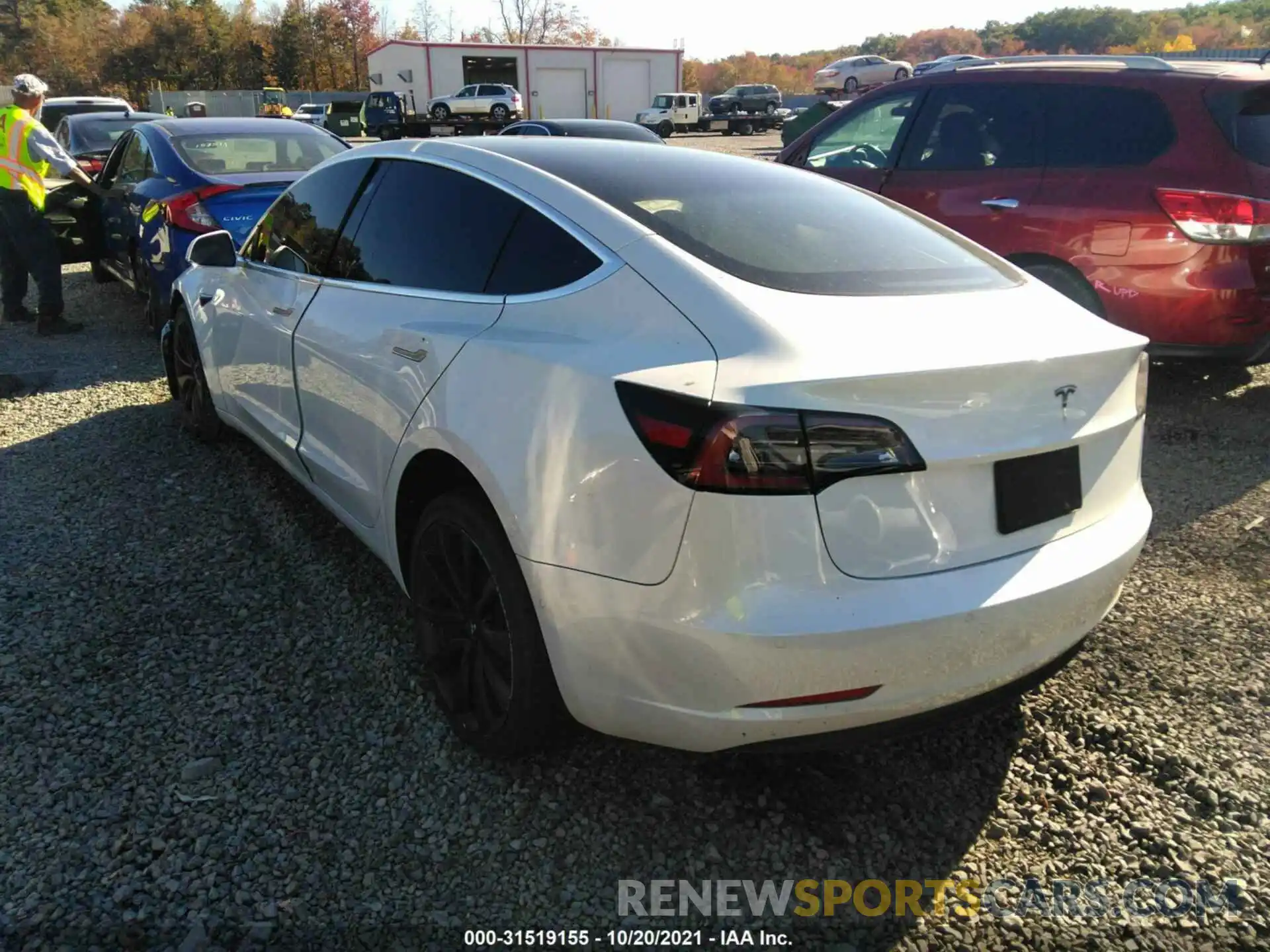 3 Photograph of a damaged car 5YJ3E1EAXLF797594 TESLA MODEL 3 2020