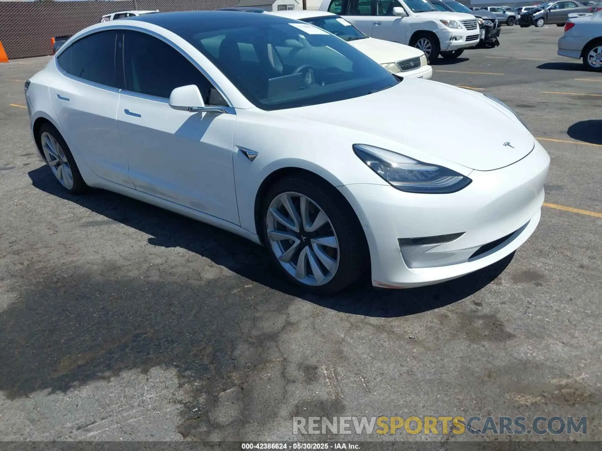1 Photograph of a damaged car 5YJ3E1EAXLF806360 TESLA MODEL 3 2020