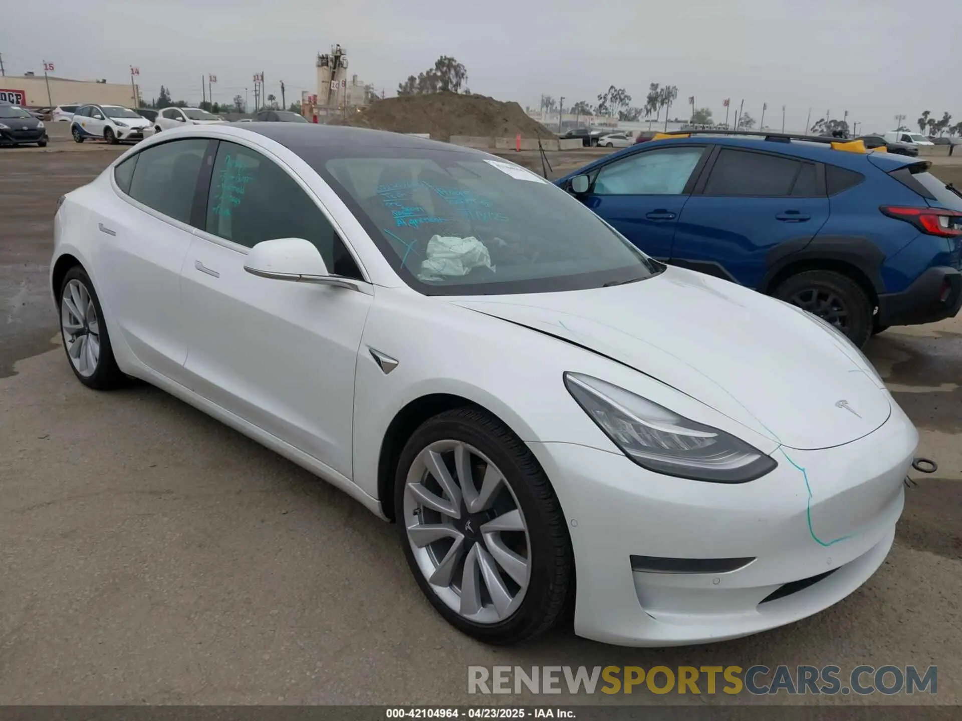 1 Photograph of a damaged car 5YJ3E1EAXLF806438 TESLA MODEL 3 2020