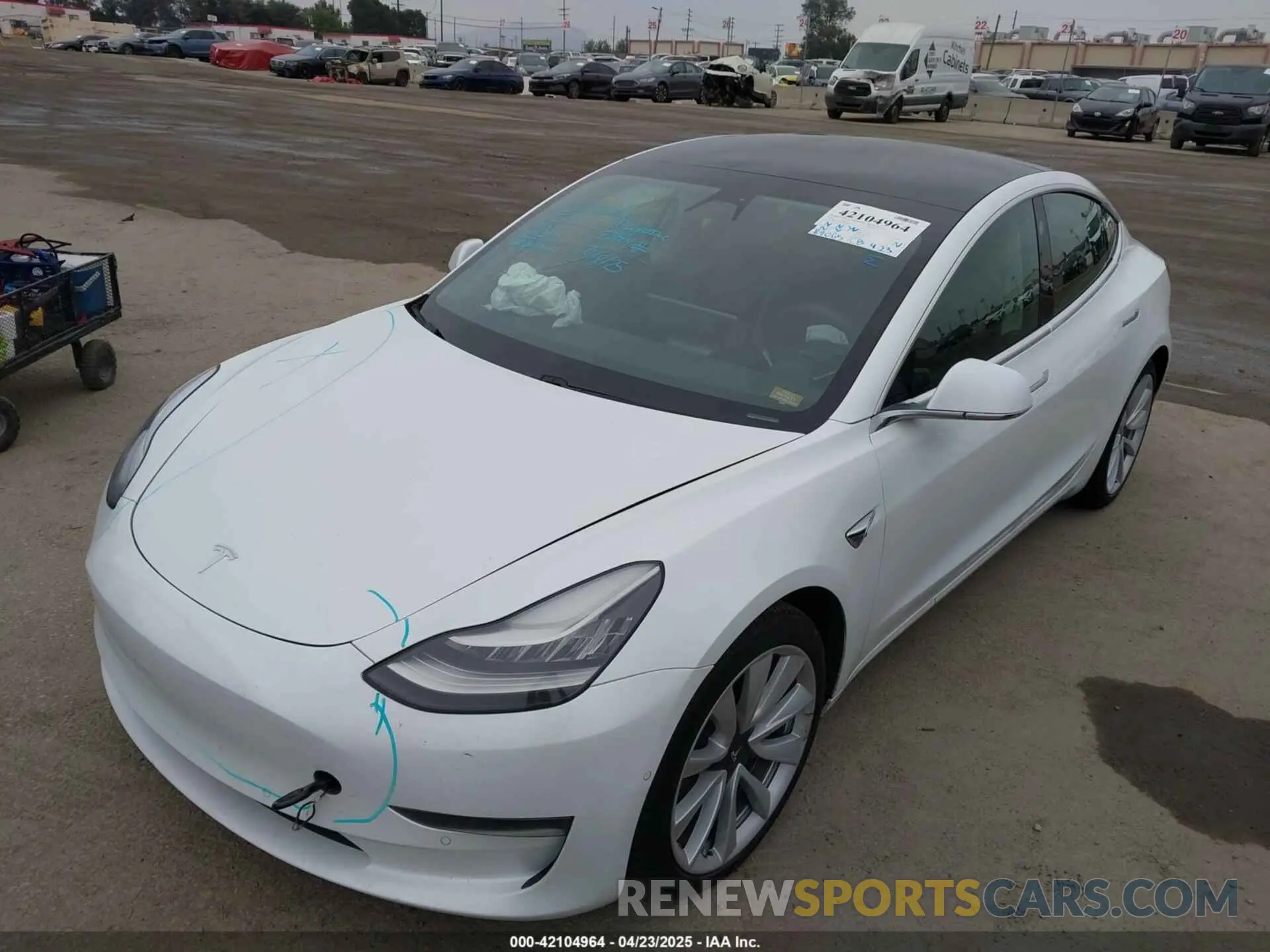 6 Photograph of a damaged car 5YJ3E1EAXLF806438 TESLA MODEL 3 2020