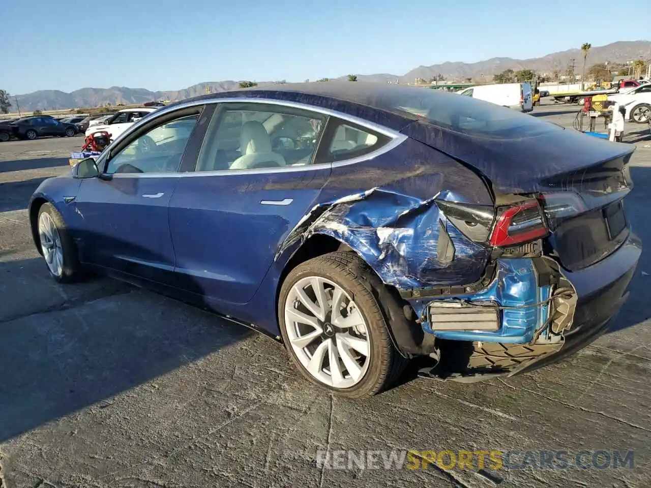 2 Photograph of a damaged car 5YJ3E1EAXLF806617 TESLA MODEL 3 2020