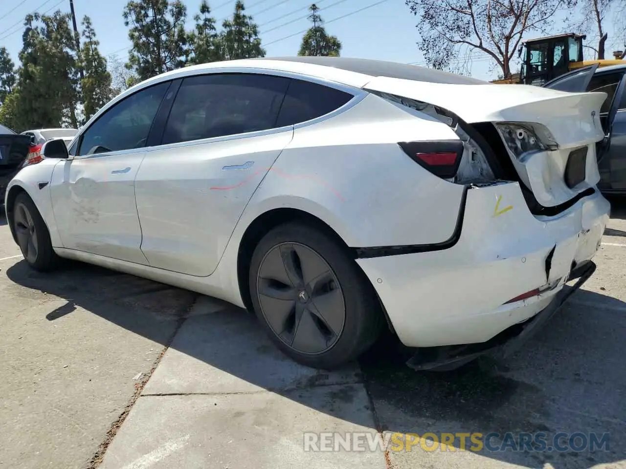 2 Photograph of a damaged car 5YJ3E1EAXLF807556 TESLA MODEL 3 2020