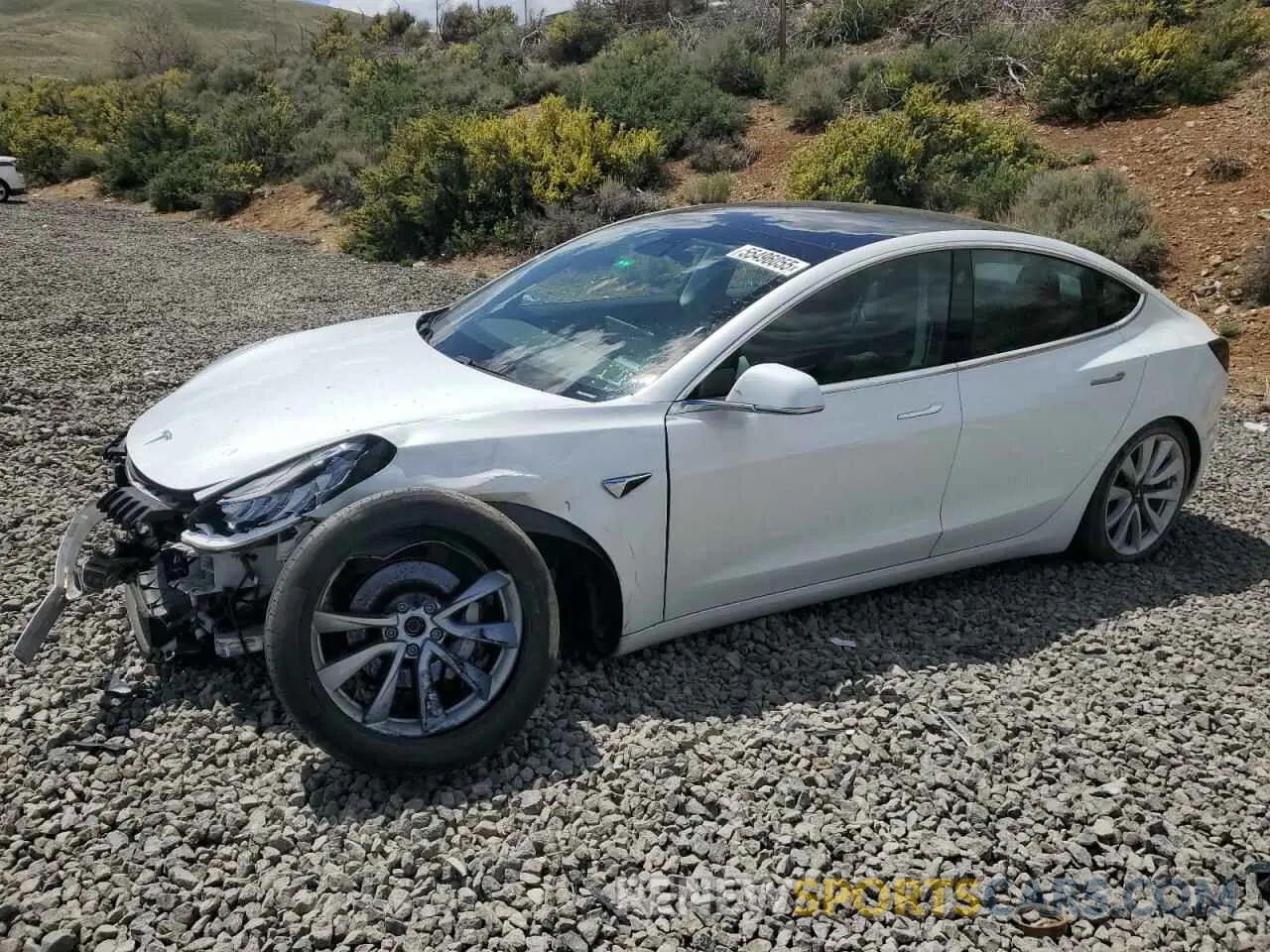 1 Photograph of a damaged car 5YJ3E1EB0LF512250 TESLA MODEL 3 2020
