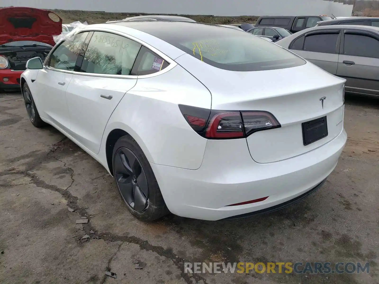 3 Photograph of a damaged car 5YJ3E1EB0LF606998 TESLA MODEL 3 2020