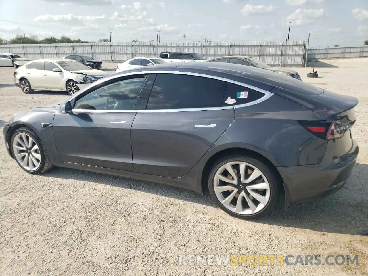 2 Photograph of a damaged car 5YJ3E1EB0LF619864 TESLA MODEL 3 2020