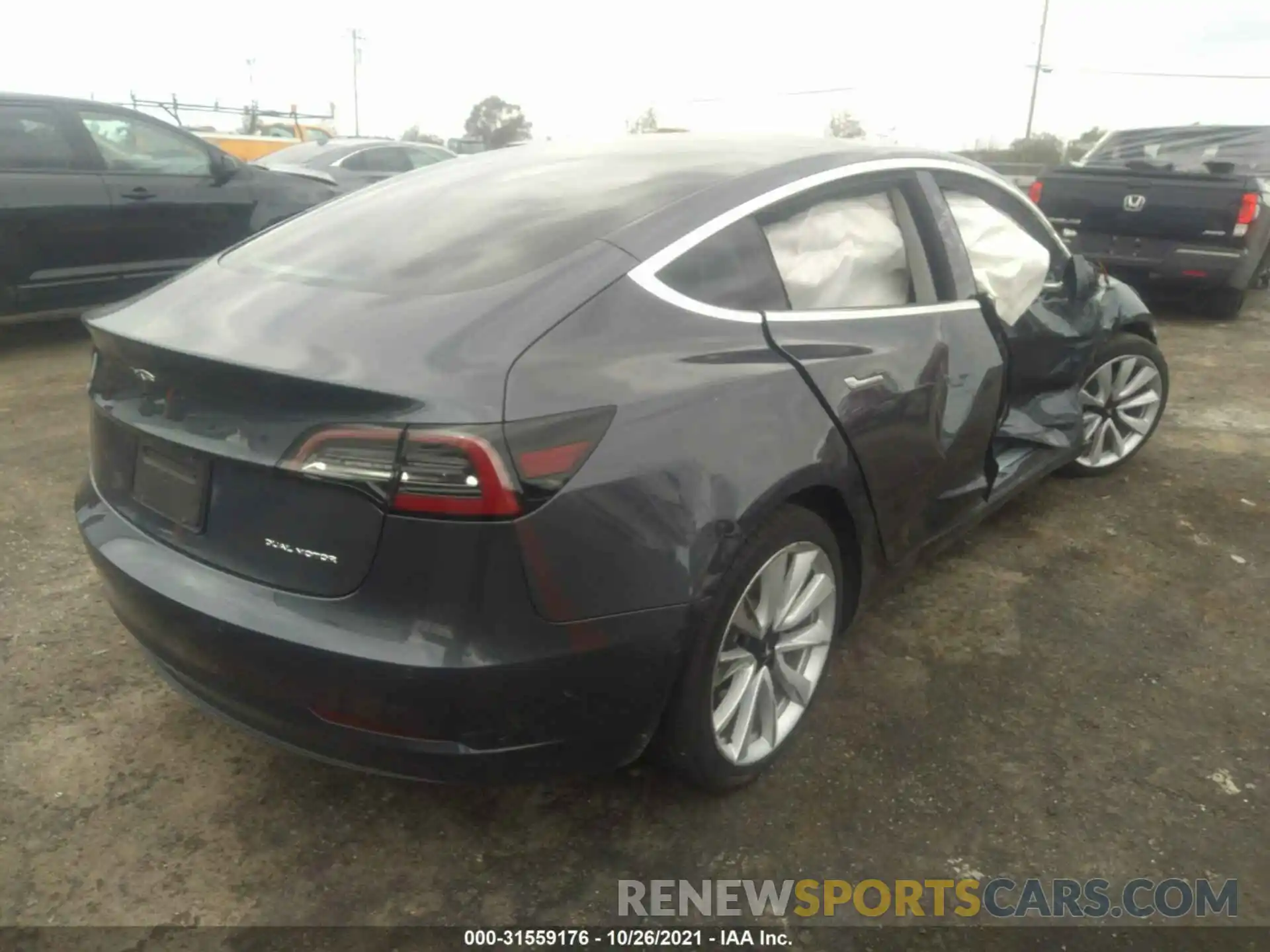 4 Photograph of a damaged car 5YJ3E1EB0LF620268 TESLA MODEL 3 2020