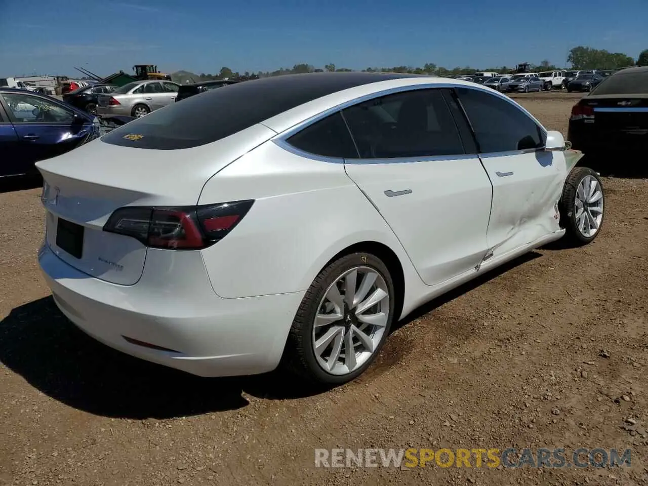 3 Photograph of a damaged car 5YJ3E1EB0LF620951 TESLA MODEL 3 2020