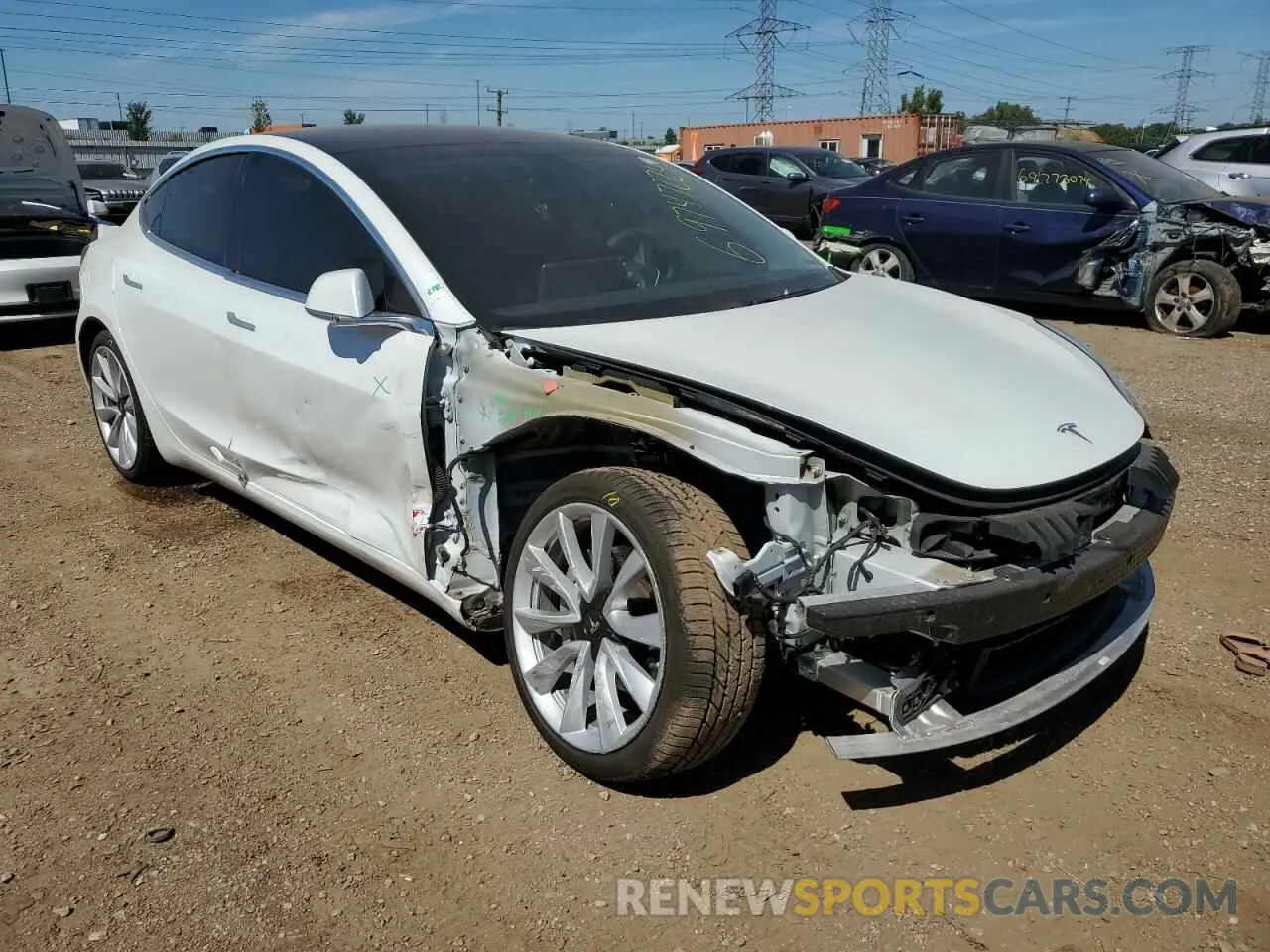 4 Photograph of a damaged car 5YJ3E1EB0LF620951 TESLA MODEL 3 2020