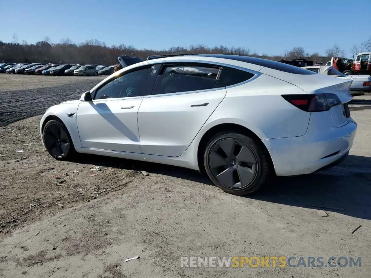 2 Photograph of a damaged car 5YJ3E1EB0LF628130 TESLA MODEL 3 2020