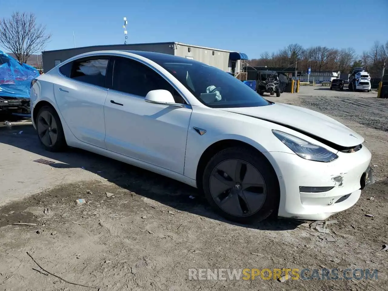 4 Photograph of a damaged car 5YJ3E1EB0LF628130 TESLA MODEL 3 2020