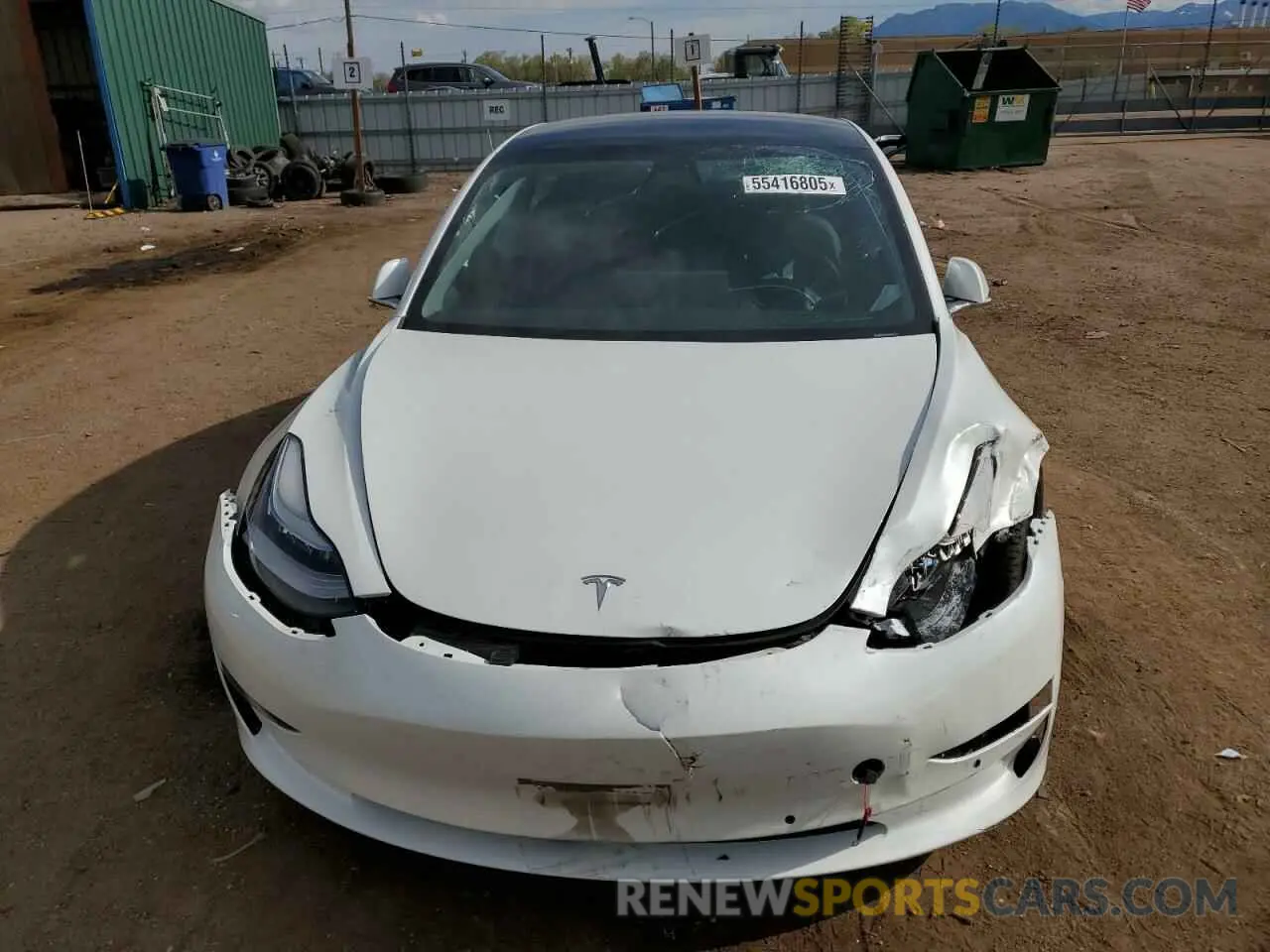 5 Photograph of a damaged car 5YJ3E1EB0LF637541 TESLA MODEL 3 2020