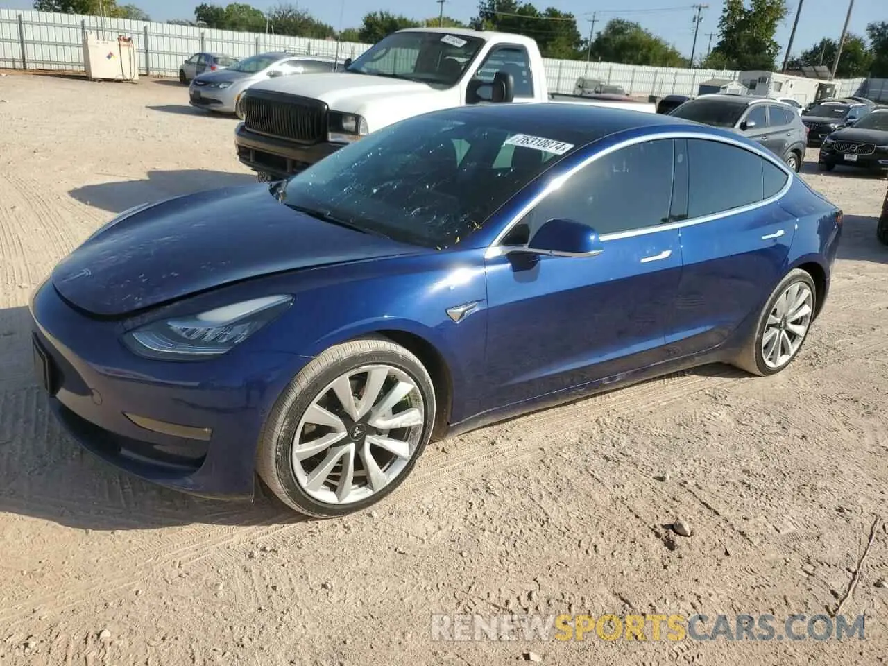 1 Photograph of a damaged car 5YJ3E1EB0LF651066 TESLA MODEL 3 2020