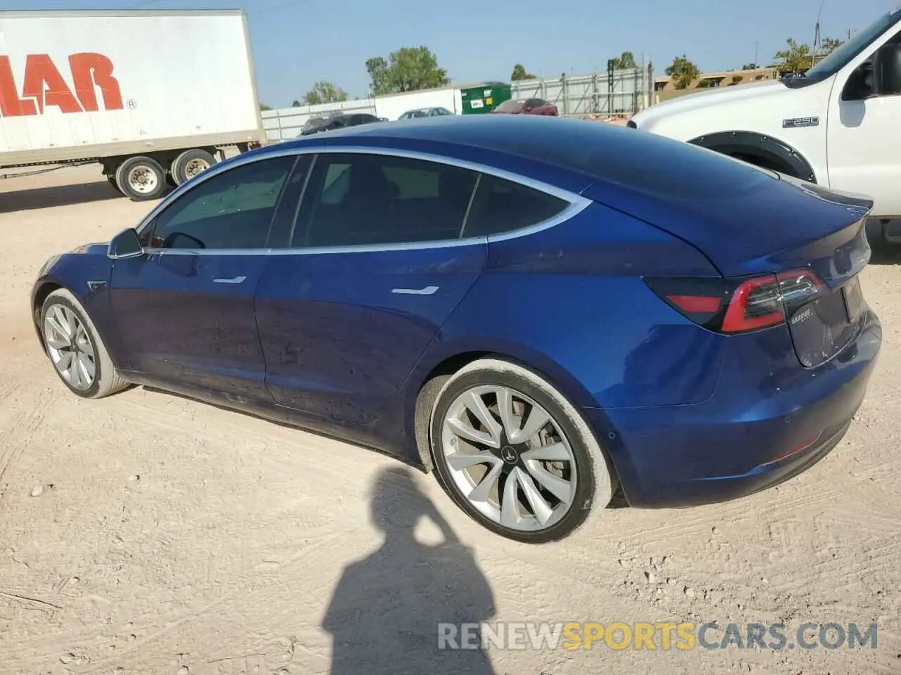 2 Photograph of a damaged car 5YJ3E1EB0LF651066 TESLA MODEL 3 2020