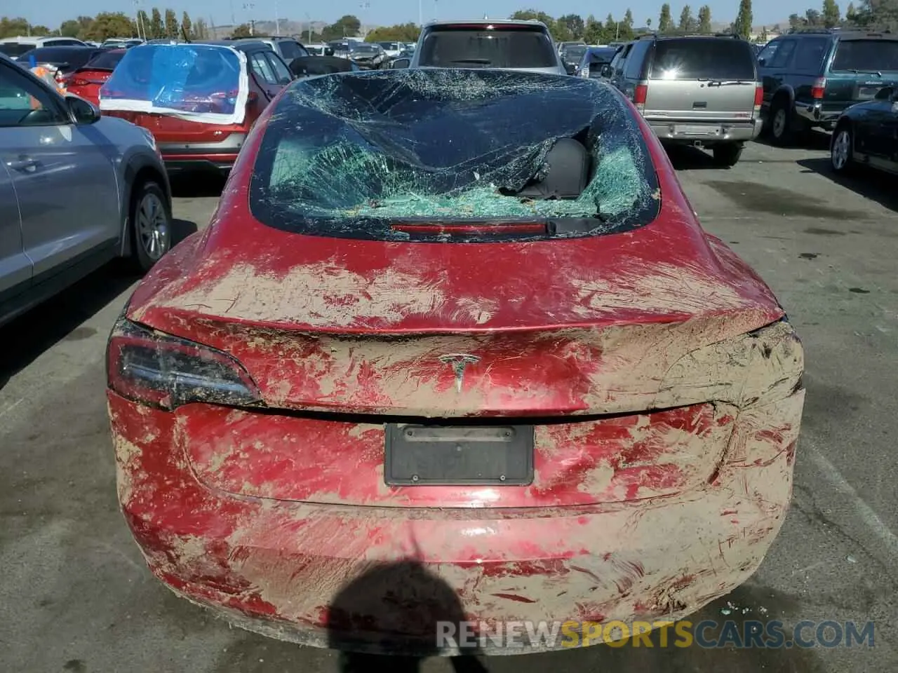 6 Photograph of a damaged car 5YJ3E1EB0LF664366 TESLA MODEL 3 2020