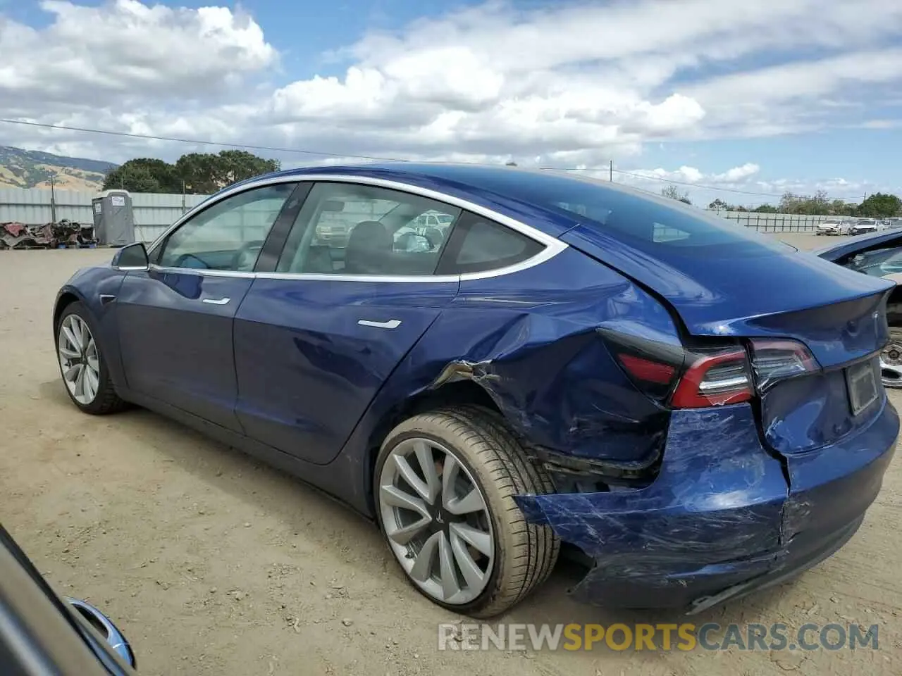 2 Photograph of a damaged car 5YJ3E1EB0LF667221 TESLA MODEL 3 2020
