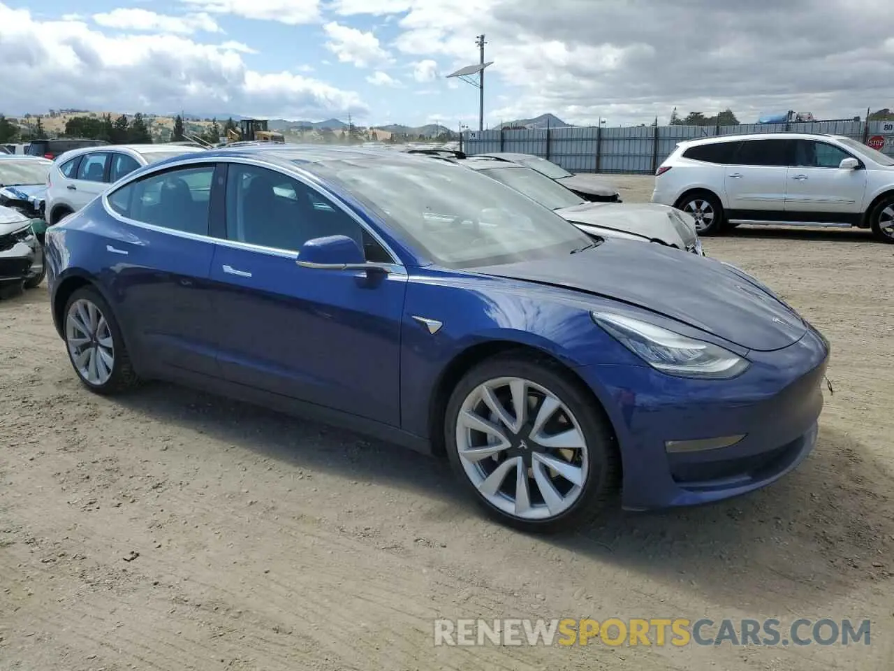 4 Photograph of a damaged car 5YJ3E1EB0LF667221 TESLA MODEL 3 2020