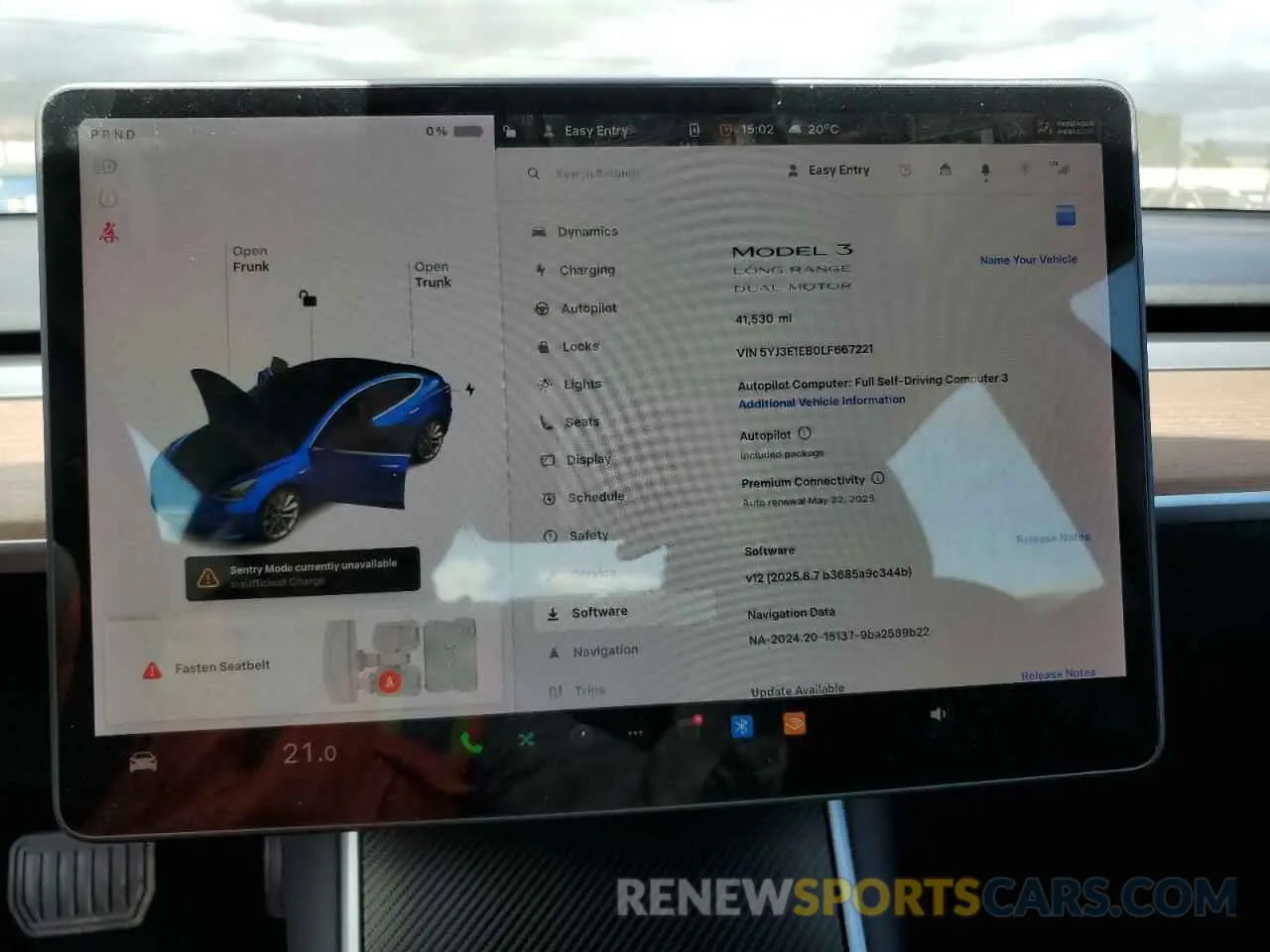 9 Photograph of a damaged car 5YJ3E1EB0LF667221 TESLA MODEL 3 2020