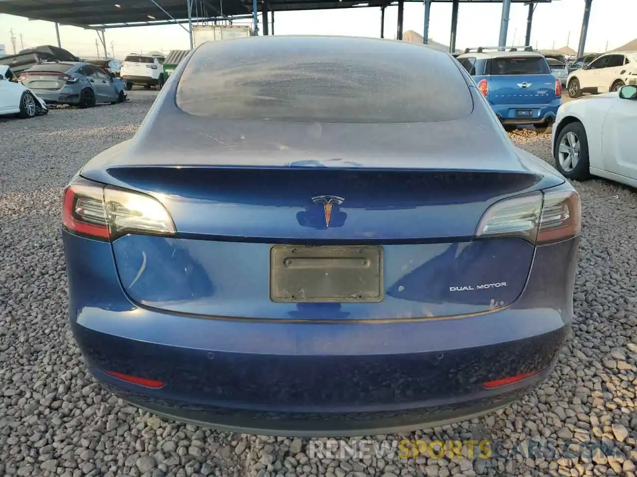 6 Photograph of a damaged car 5YJ3E1EB0LF668434 TESLA MODEL 3 2020