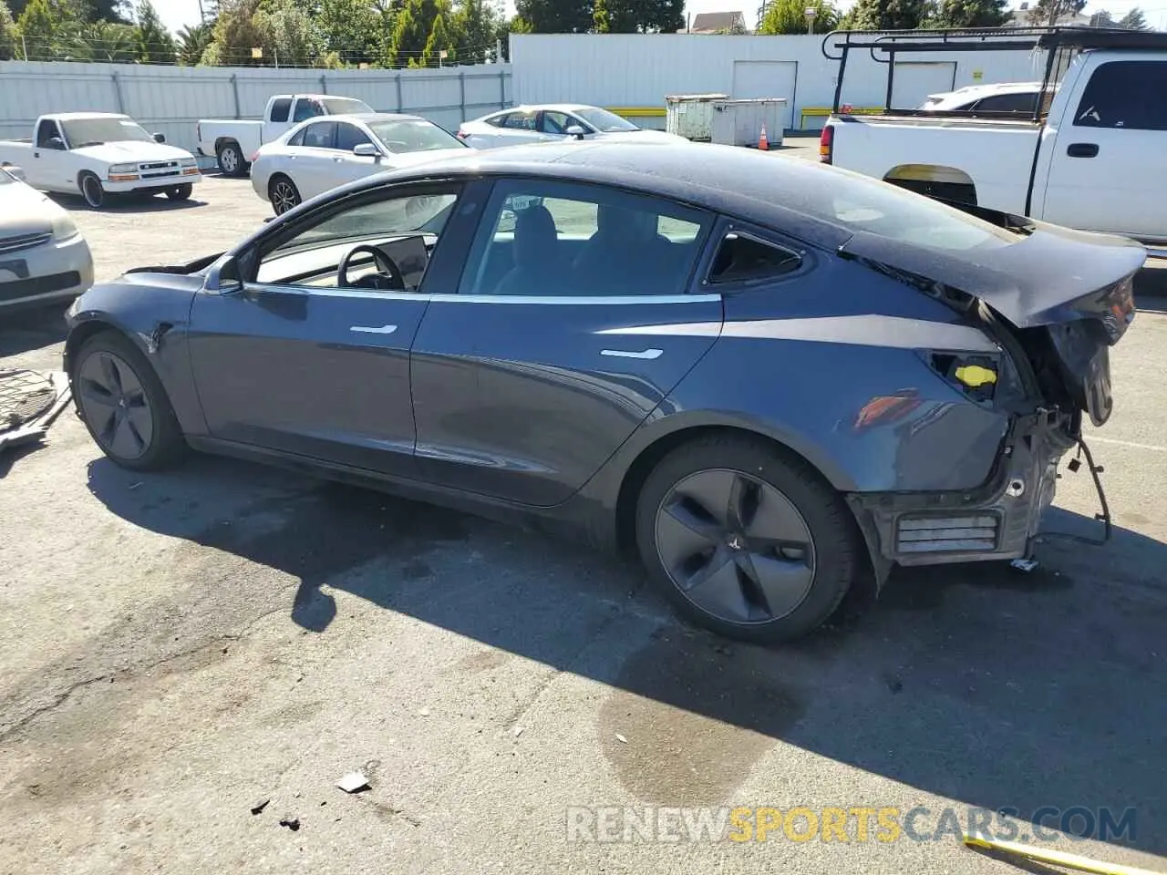2 Photograph of a damaged car 5YJ3E1EB0LF710617 TESLA MODEL 3 2020